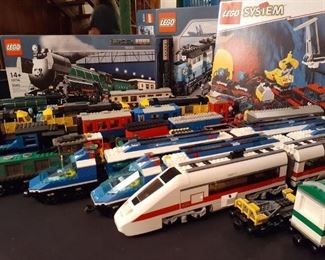 New and used LEGO train sets