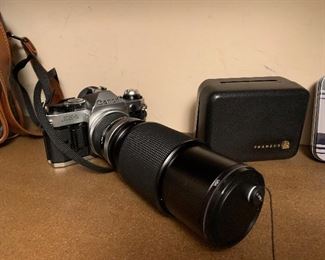 Cannon AE-1 with lens