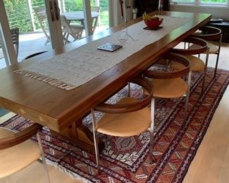 Exquisite Custom Walnut Dining Table 11.8'x3.3'  $5800