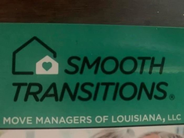 We are Smooth Transitions Move Managers of Louisiana, LLC. We are a one stop shop for our clients that are downsizing and moving! From helping decide what to take to your next location, we can pack your belongings, the mover moves them, then we go to your new destination and unpack and set everything up! THEN, we go back into your former residence and liquidate what's left! Call us for your complimentary assessment (225) 590-3369 or (888) 864-5098. You'll be happy you did!