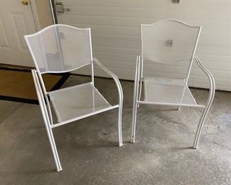Metal Stacking Chairs $20 each