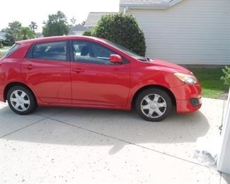 2010 Toyota Matrix .Mileage 79,316. Black Interior. Original Owner. Asking Price $7,700