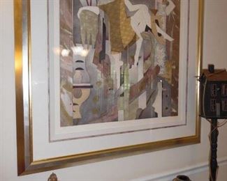 Large  Art Piece, triple matted