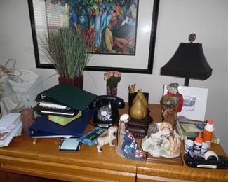 Collectibles (are now placed throughout the home)