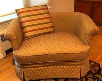 Beautiful White House swivel Chair, one of a pair