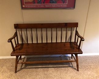 Vintage parsons bench
