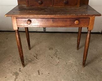 Antique country pine desk