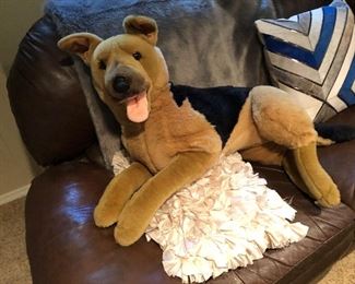 woof! Life size toy German Shepard 