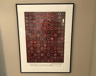 St Louis Art Fair - Red Circles Print (24L x 32H)