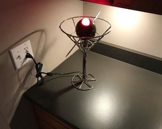 Martini Glass Bar Lamp  (16.5H)