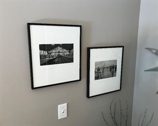 2 Black Framed David Kortie Original Pics from Clayton Art Fair  (14L x 16H)