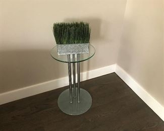 Glass End Table  (20H) and Glass is 12inch