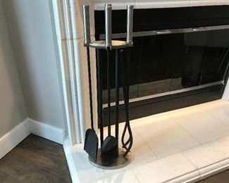 Restoration Hardware Fireplace Set (NEW - used twice)Very Heavy and Durable