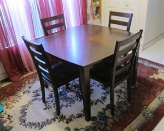 beautiful condition 4 chairs & table from Babcock
