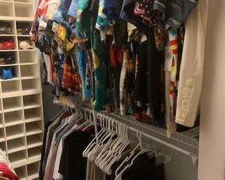 Men's nice name brand shirts, dress slacks and shirts