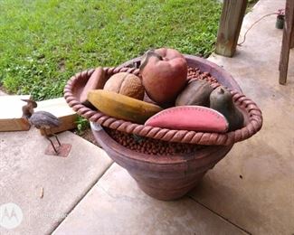 Large Bowl of Fruit .... Outside decorative $6