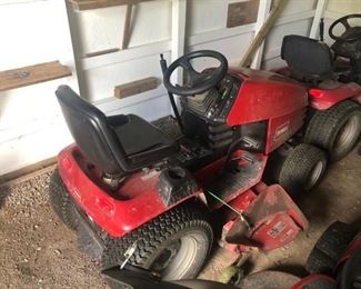 Two riding mowers 