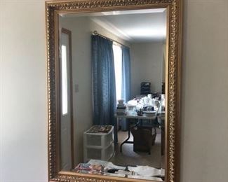Gold frame mirror