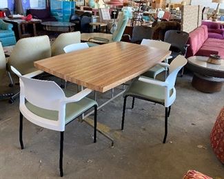Steelcase Chairs $250 for the set. Table can go for $100