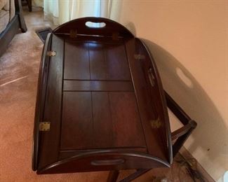 #5	Butlers Tray Table w/flip down sides (Top lifts off)  30-40x18-28x16	 $75.00 
