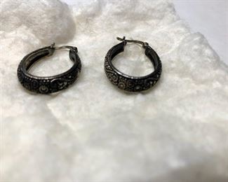 Silver earrings made in Thailand