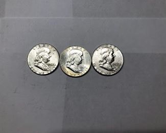 Ben Franklin Half Dollar Coins
