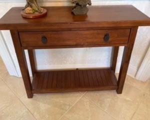 7- Small console one drawer	$110
