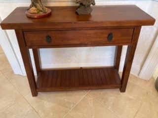7- Small console one drawer	$110
