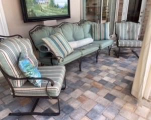 $295 (3) pieces lounging set