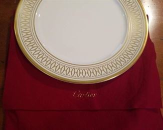 Bone China serving plate for Cartier