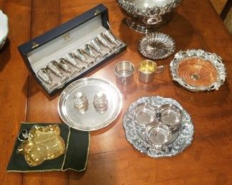 Sterling and silver plate