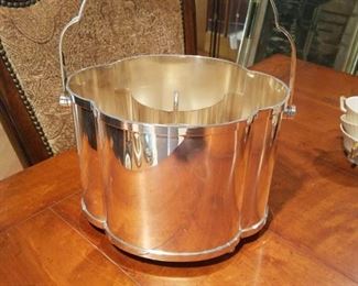 Plated double champagne handled bucket