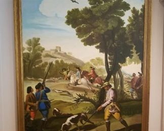 Large signed oil painting,  Regidor.