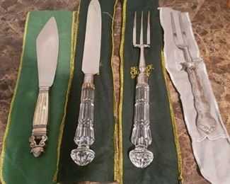 Lots of Misc. Silver and Accessories by names like Jensen, Waterford, Buccellati,...