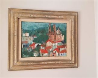 William Olendorf "The Old Church" . Taxco, Mexico