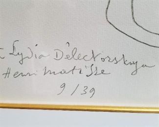 Matisse et Lydia Delectorskaya