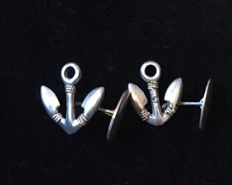 Tiffany gold and silver propeller Cuff Links