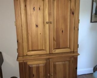 Pine armoire /entertainment center