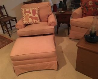 Matching chair & ottoman