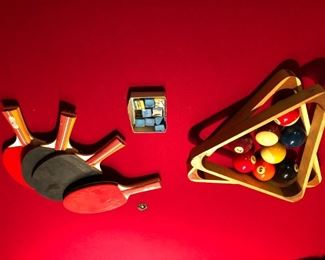 Ping pong table and pool table accessories
