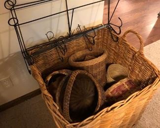 Large array of unusual hand crafted baskets