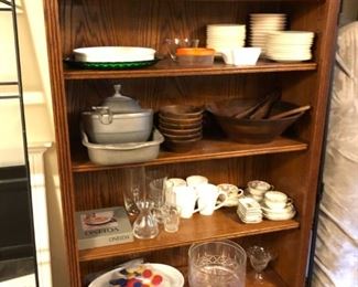 Quality porcelain dinnerware, casserole dishes etc.