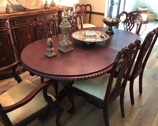 Dining room table and 6 chairs - extremely high end 