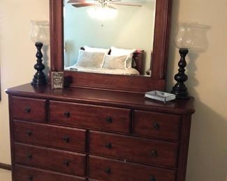 Dresser with mirror