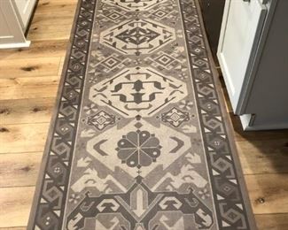 Runner 9-ft. 6-in. long by 3-ft. wide  gray colored