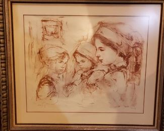 Large Edna Hibel art!