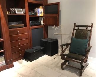 Platform rocker, music stand, electronics, cameras & lenses