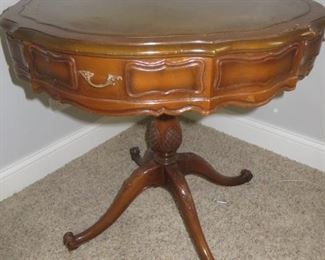 25% off now $70 was $95 Fancy Vintage Drum Table
