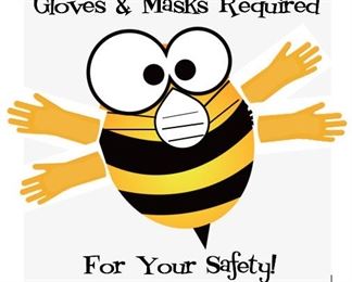 gloves and masks for your safety button