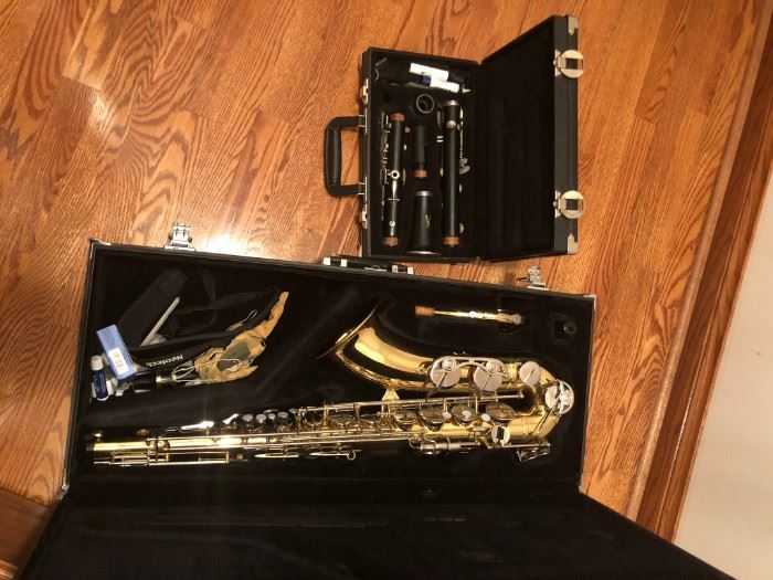Yamaha tenor saxophone  and Vito clarinet 